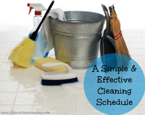 A Simple and Effective Cleaning Schedule | Adventures in Life, Love, and Librarianship